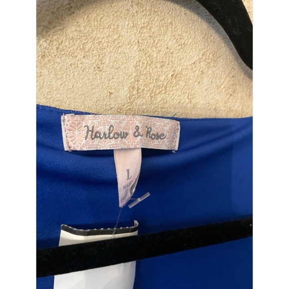 Harlow & Rose Womens Sleeveless Midi Dress with Ruffle Slit - Picture 8 of 8